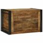 Preview: ARDEBO.de - Aufbewahrungsbox Braun und Schwarz 80 x 50 x 50 cm
