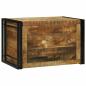 Preview: Aufbewahrungsbox Braun und Schwarz 80 x 50 x 50 cm