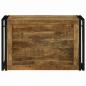 Preview: Aufbewahrungsbox Braun und Schwarz 80 x 50 x 50 cm