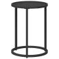 Preview: Kaffeetisch Set 2 stk. Schwarz 55 x 55 x 45 cm Glas