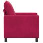Preview: Sofa Weinrot 76 x 81 x 87,5 cm Samt