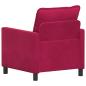 Preview: Sofa Weinrot 76 x 81 x 87,5 cm Samt