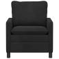 Preview: Sofa Schwarz 76 x 81 x 87,5 cm Samt