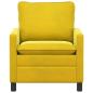 Preview: Sofa Gelb 76 x 81 x 87,5 cm Samt
