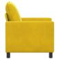 Preview: Sofa Gelb 76 x 81 x 87,5 cm Samt
