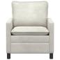 Preview: Sofa Creme 76 x 81 x 87,5 cm Samt