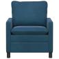 Preview: Sofa Blau 76 x 81 x 87,5 cm Samt