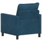 Preview: Sofa Blau 76 x 81 x 87,5 cm Samt