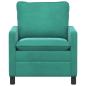 Preview: Sofa Türkis 76 x 81 x 87,5 cm Samt