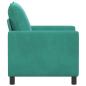 Preview: Sofa Türkis 76 x 81 x 87,5 cm Samt