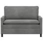 Preview: Sofa Dunkelgrau 126 x 81 x 87,5 cm Samt