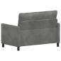 Preview: Sofa Dunkelgrau 126 x 81 x 87,5 cm Samt