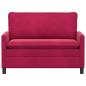 Preview: Sofa Weinrot 126 x 81 x 87,5 cm Samt