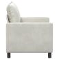 Preview: Sofa Creme 126 x 81 x 87,5 cm Samt