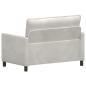 Preview: Sofa Creme 126 x 81 x 87,5 cm Samt