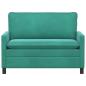 Preview: Sofa Türkis 126 x 81 x 87,5 cm Samt