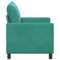 Preview: Sofa Türkis 126 x 81 x 87,5 cm Samt