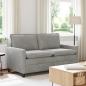 Preview: ARDEBO.de - Sofa Hellgrau 156 x 81 x 87,5 cm Samt