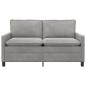 Preview: Sofa Hellgrau 156 x 81 x 87,5 cm Samt