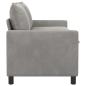 Preview: Sofa Hellgrau 156 x 81 x 87,5 cm Samt