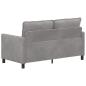 Preview: Sofa Hellgrau 156 x 81 x 87,5 cm Samt