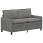 Preview: Sofa Dunkelgrau 156 x 81 x 87,5 cm Samt