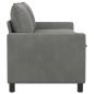 Preview: Sofa Dunkelgrau 156 x 81 x 87,5 cm Samt
