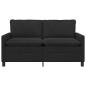 Preview: Sofa Schwarz 156 x 81 x 87,5 cm Samt