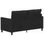 Preview: Sofa Schwarz 156 x 81 x 87,5 cm Samt