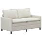 Preview: Sofa Creme 156 x 81 x 87,5 cm Samt
