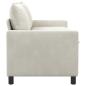 Preview: Sofa Creme 156 x 81 x 87,5 cm Samt