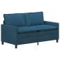 Preview: Sofa Blau 156 x 81 x 87,5 cm Samt
