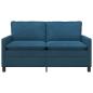 Preview: Sofa Blau 156 x 81 x 87,5 cm Samt