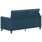 Preview: Sofa Blau 156 x 81 x 87,5 cm Samt
