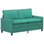 Preview: Sofa Türkis 156 x 81 x 87,5 cm Samt