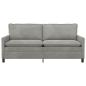Preview: Sofa Hellgrau 196 x 81 x 87,5 cm Samt