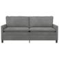 Preview: Sofa Dunkelgrau 196 x 81 x 87,5 cm Samt