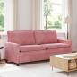 Preview: ARDEBO.de - Sofa Rosa 196 x 81 x 87,5 cm Samt