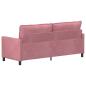 Preview: Sofa Rosa 196 x 81 x 87,5 cm Samt