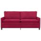 Preview: Sofa Weinrot 196 x 81 x 87,5 cm Samt
