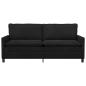 Preview: Sofa Schwarz 196 x 81 x 87,5 cm Samt