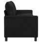 Preview: Sofa Schwarz 196 x 81 x 87,5 cm Samt