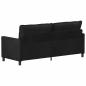 Preview: Sofa Schwarz 196 x 81 x 87,5 cm Samt
