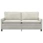 Preview: Sofa Creme 196 x 81 x 87,5 cm Samt