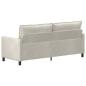 Preview: Sofa Creme 196 x 81 x 87,5 cm Samt