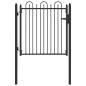 Preview: Zauntor DRONTEN 100 x 100 cm Metall Schwarz Abschließbar