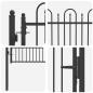 Preview: Zauntor DRONTEN 100 x 125 cm Metall Schwarz Abschließbar