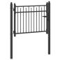 Preview: Zauntor BAARLO 100 x 75 cm Metall Schwarz Abschließbar