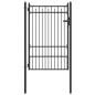 Preview: Zauntor BAARLO 100 x 150 cm Metall Schwarz Abschließbar