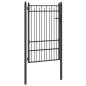 Preview: Zauntor BAARLO 100 x 150 cm Metall Schwarz Abschließbar
